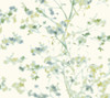 York Wallcoverings ON1607 Sunlit Branches Wallpaper Green/Blue