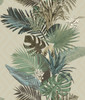 York Wallcoverings ON1630 Tropical Oasis Stripe Wallpaper Pebble