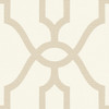 York Wallcoverings ME1554 Magnolia Home Vol. II Woven Trellis  Embossed Letter (Beige)