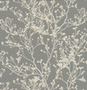 York Wallcoverings HC7518 Budding Branch Silhouette Wallpaper Brown