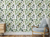 GP1900231 Curling Leaves Peel and Stick Wallpaper Roll 20.5 inch Wide x 18 ft. Long, Green/White
