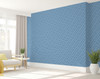GP1900241 Blue Diagonal Peel and Stick Wallpaper Roll 20.5 inch Wide x 18 ft. Long, Blue/White