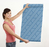 GP1900241 Blue Diagonal Peel and Stick Wallpaper Roll 20.5 inch Wide x 18 ft. Long, Blue/White