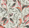 York Wallcoverings TC2652 Tropical Love Birds Wallpaper, Orange/Green/Gray/Black Prepasted Surestrip 27 In wide x 27 ft long 60.8 Sq Ft Designer Quality