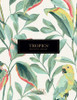 York Wallcoverings TC2653 Tropical Love Birds Wallpaper White/GreenYellow/ Red Prepasted Surestrip 27 In wide x 27 ft long 60.8 Sq Ft Designer Quality