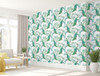 GN2031 Peacock Fine Wallpaper Roll size 26 inch Wide x 27ft. Long, Green, Blue, White