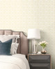 NextWall Diamond Geometric Peel and Stick NW30105 Wallpaper Gold and White