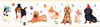 GB90041 Party Dogs Peel and Stick Wallpaper Border 10in Height x 18ft Long Multicolor