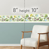 GB20021 Butterflies and Tropical Plants Peel and Stick Wallpaper Border 10in Height x 15ft Green Yellow Blue by Grace & Gardenia Designs