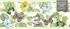 GB20021 Butterflies and Tropical Plants Peel and Stick Wallpaper Border 10in Height x 15ft Long Green Yellow Blue