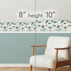 GB50042 Cranes and Grasshoppers Peel and Stick Wallpaper Border 10in Height x 15ft Long Gray Green Pink