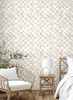 GW0071 Moroccan Marble Peel and Stick Wallpaper Roll 20.5 inch Wide x 18 ft. Long, Gold White Gray