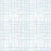 GW0061 Hand Painted Grid Peel and Stick Wallpaper Roll 20.5 inch Wide x 18 ft. Long, Light Blue/White