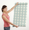 GW0101 Diamond Pattern on Fabric Texture Peel and Stick Wallpaper Roll 20.5 inch Wide x 18 ft. Long, Blue Tan