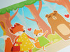 GB90081 Woodland Families Peel and Stick Wallpaper Border 10in Height x 15ft Brown Green Red Blue