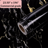 Black Marble Commercial Grade Contact Paper Peel & Stick Wallpaper Self Adhesive Removable 23.50" x 16 ft