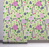 GW5101 Grace & Gardenia Blueberry Floral Garden Peel and Stick Wallpaper Roll 20.5 inch Wide x 18 ft. Long, Green Purple Blue Pink