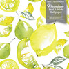 GW5111 Grace & Gardenia Lemon Lime Watercolor Peel and Stick Wallpaper Roll 20.5 inch Wide x 18 ft. Long, Yellow Green White