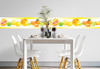 GB50111 Grace & Gardenia Citrus Splash Peel and Stick Wallpaper Border 10in Height x 15ft Yellow Orange Green