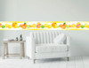 GB50111 Grace & Gardenia Citrus Splash Peel and Stick Wallpaper Border 10in Height x 15ft Yellow Orange Green