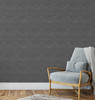 GW6014 Grace & Gardenia Faux Canvas Texture Peel and Stick Wallpaper Roll 20.5 inch Wide x 18 ft. Long, Gray