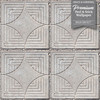 GW7071 Grace & Gardenia Concrete Geometric Tile Peel and Stick Wallpaper Roll 20.5 inch Wide x 18 ft. Long, Gray