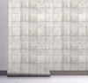 GW7062 Grace & Gardenia Vertical Concrete Blocks Peel and Stick Wallpaper Roll 20.5 inch Wide x 18 ft. Long, White