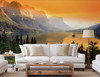GM0020 Grace & Gardenia Glacier National Park Premium Peel and Stick Mural 13ft. wide x 10ft. height, Orange Green Yellow