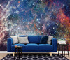 GM0100U Grace & Gardenia Deep Space Stars Unpasted Premium Matte Paper Mural 13ft. wide x 10ft. height, Blue/White/Yellow/Orange