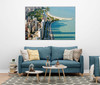 GM003F Grace & Gardenia Chicago Lakeshore Drive Premium Peel and Stick Mural 69 inch wide x 46 inch height Blue Green Gray