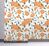 GW5221 Grace & Gardenia Oranges with Vines Peel and Stick Wallpaper Roll 20.5 inch Wide x 18 ft. Long, Orange Green