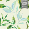 GW5231 Grace & Gardenia Pastel Watercolor Leaves Peel and Stick Wallpaper Roll 20.5 inch Wide x 18 ft. Long, Green Blue