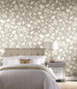 York Wallcoverings NA0572 Gingko Trail Wallpaper Silver