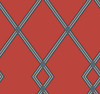 York Wallcoverings CY1512 Ribbon Stripe Trellis Wallpaper Red/Indigo