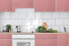 GW0004C Glossy Pink Peel and Stick Wallpaper 23.5" x 16 ft Self Adhesive