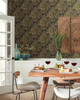 York Wallcoverings AF6577 Chinoiserie Wallpaper Black, Gold