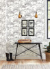 York Wallcoverings FH4031 Pasture Toile Wallpaper Black/White