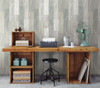 York Wallcoverings FH4003 Pallet Board Wallpaper Bleached