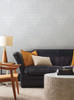 York Wallcoverings Bohemian Luxe BO6671 Modern Chandelier Wallpaper Light Blue