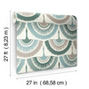 York Wallcoverings Bohemian Luxe BO6644 Feather and Fringe Wallpaper Green