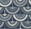 York Wallcoverings Bohemian Luxe BO6642 Feather and Fringe Wallpaper Blue