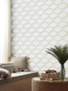 York Wallcoverings Bohemian Luxe BO6724 Palisades Paperweave Wallpaper Beige White