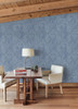 York Wallcoverings Bohemian Luxe BO6655 Kashmir Dreams Paisley Wallpaper Blue
