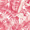 2969-26054 Alfresco Pink Tropical Palm Wallpaper Tropical Style Botanical Theme Non Woven Material Pacifica Collection from A-Street Prints by Brewster Made in Great Britain