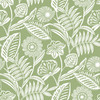 2969-87530 Alma Green Tropical Floral Wallpaper Tropical Style Botanical Theme Non Woven Blend Material Pacifica Collection from A-Street Prints by Brewster Made in Great Britain