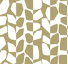York Black & White BW3892 Primitive Vines Wallpaper Metallic Gold