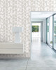 York Wallcoverings Black and White Resource Library BW3891 Primitive Vines Wallpaper White Cream
