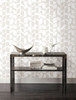 York Wallcoverings Black and White Resource Library BW3891 Primitive Vines Wallpaper White Cream