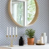 2969-26005 Lisbeth Blue Geometric Lattice Wallpaper Coastal Style Graphics Theme Non Woven Material Pacifica Collection from A-Street Prints by Brewster Made in Great Britain