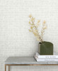 York Wallcoverings Black and White Resource Library BW3811 Horizontal Hash Marks Wallpaper Gray
